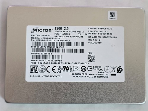 256gb micron 1300 ssd - 1300,