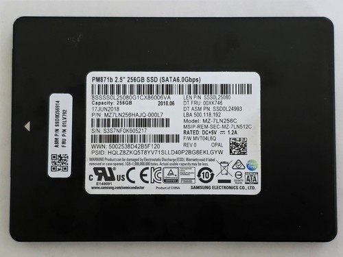 256gb samsung pm871b 5 - -, 2,5"