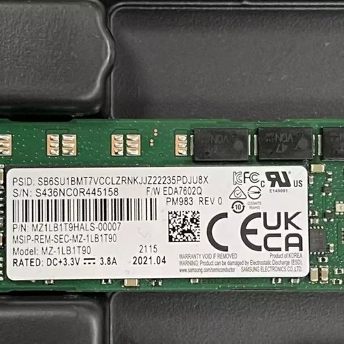 Samsung 92tb pm983 2 nvme - samsung,