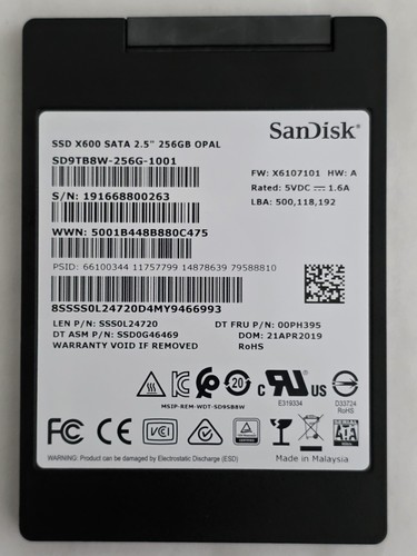 256gb sandisk x600 - 256gb,