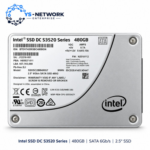 Intel s3520 480gb ssd 5 - 480gb, 2.5"