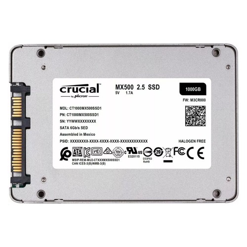 Crucial mx500 1tb ssd - 1tb, 2.5"