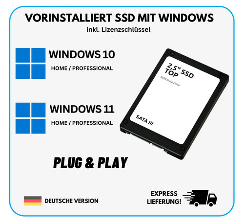 Ssd festplatte mit windows - mit,