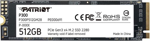 Patriot p300 512gb interne ssd - patriot,