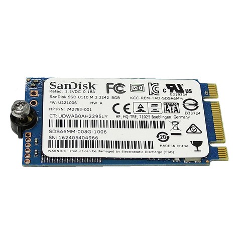 Sandisk ssd u110 2242 8gb - sandisk,