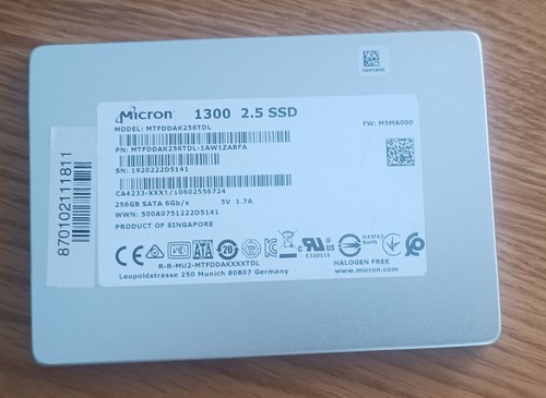 Micron 256gb sata - 256gb, 2,5"