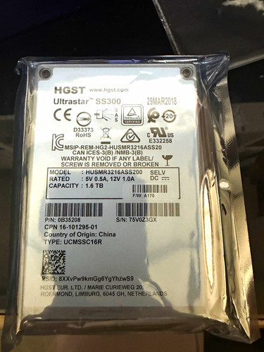 Hgst ultrastar ss300 6tb - ss300, 1,6tb