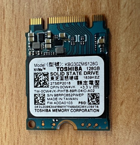 Toshiba 128gb nvme - nvme, ssd