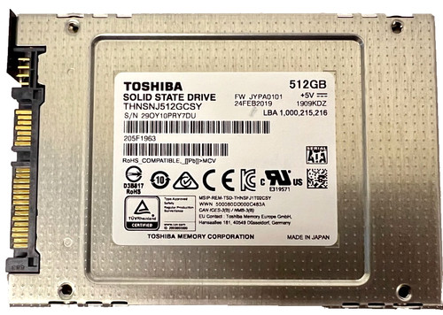 Toshiba 512gb solid state - toshiba,